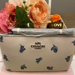 Authentic Coach Disney Cinderella bird wristlet large